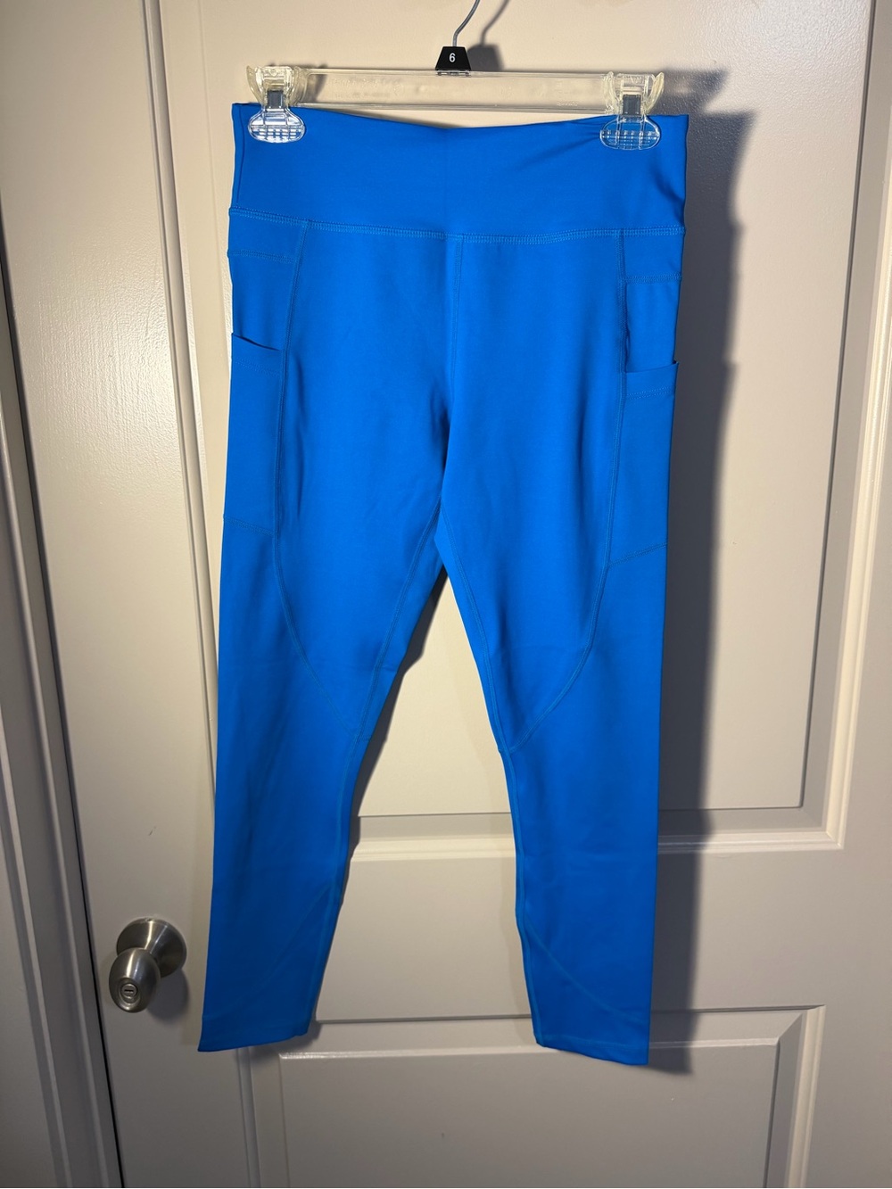 Zyia Bright Blue Active Leggings with Side Pockets